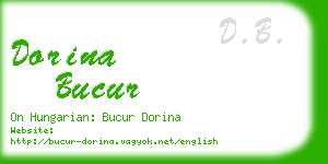 dorina bucur business card